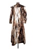 Ivonne 100% Polyester Animal Print Brown Coat Size 6 - photo 2