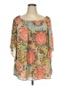 Spense 100% Polyester Orange 3/4 Sleeve Blouse Size 3X - photo 1