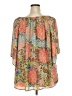 Spense 100% Polyester Orange 3/4 Sleeve Blouse Size 3X - photo 2