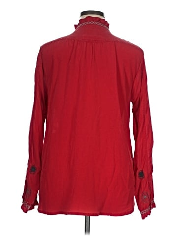 Johnny Was Long Sleeve Silk Top (view 2)
