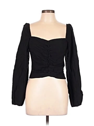 Topshop Long Sleeve Blouse (view 1)