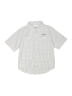 Columbia 100% Polyester Checkered-gingham Silver Short Sleeve Button-Down Shirt Size 6 - 7 - photo 1