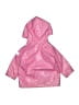 Hatley 100% Polyurethane Hearts Pink Raincoat Size 12-18 mo - photo 2