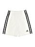 Adidas 100% Recycled Polyester Solid White Athletic Shorts Size 5 - photo 1
