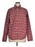 Talbots Print Burgundy Long Sleeve Button-Down Shirt Size 16 - photo 1