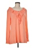 Dialogue Orange Long Sleeve Blouse Size M - photo 1