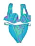 WeWoreWhat Tie-dye Blue Two Piece Swimsuit Size L - photo 1