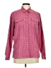 Eddie Bauer Checkered-gingham Pink Long Sleeve Blouse Size M - photo 1