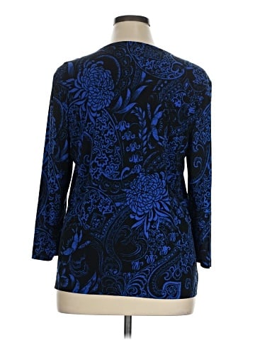 JM Collection 3/4 Sleeve Top (view 2)
