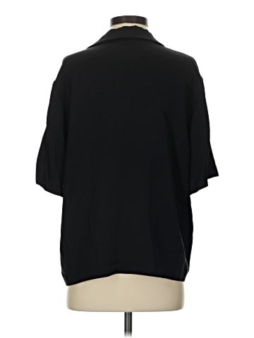Theory Short Sleeve Silk Top (view 2)