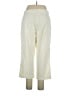 Basic Editions 100% Cotton Stripes Yellow Casual Pants Size 14 - photo 2