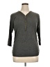 Libian Gray 3/4 Sleeve Top Size 1X - photo 1