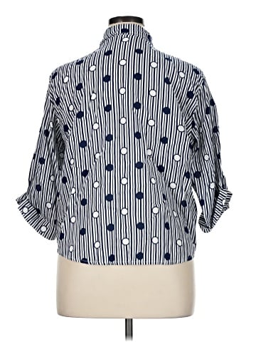 Alfred Dunner 3/4 Sleeve Button-Down Shirt (view 2)