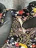 Free People Floral Black Long Sleeve Blouse Size S - photo 7