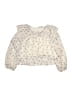 Zara 100% Polyester Ivory Long Sleeve Blouse Size 9 - photo 1