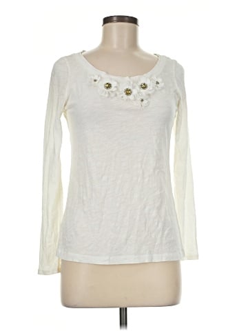 Ann Taylor LOFT Outlet Long Sleeve T-Shirt (view 1)