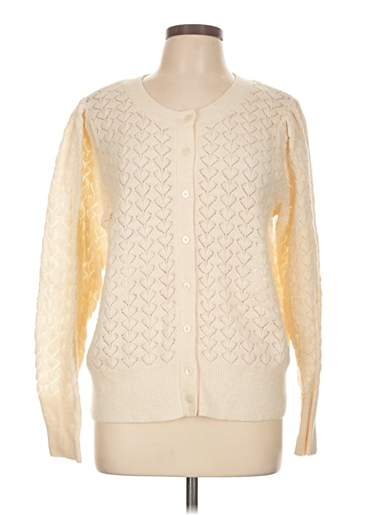 Pre-owned Old Navy Cardigan Sweater In Ivory