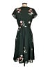 Ann Taylor 100% Polyester Floral Green Casual Dress Size 2 - photo 2