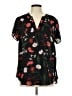Torrid Black Short Sleeve Blouse Size Lg Plus (0) - photo 1