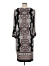 Studio One Paisley Black Casual Dress Size M - photo 2