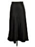 Aqua 100% Polyester Solid Black Formal Skirt Size S - photo 1