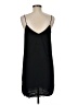 Zara Basic Solid Black Casual Dress Size M - photo 2