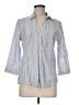 Eddie Bauer Stripes Blue 3/4 Sleeve Button-Down Shirt Size M - photo 1