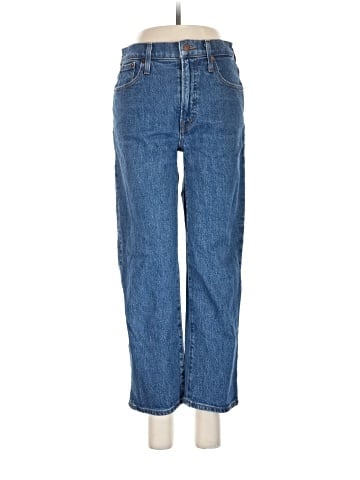 Madewell The Petite Perfect Vintage Straight Crop Jean in Edendale Wash (view 1)