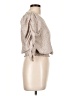 Paper Crane 100% Polyester Tan 3/4 Sleeve Blouse Size L - photo 4