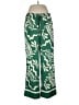 H&M 100% Polyester Tropical Green Casual Pants Size L - photo 1