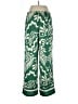 H&M 100% Polyester Tropical Green Casual Pants Size L - photo 2