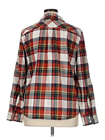 J.Crew Factory Store Long Sleeve Button-Down Shirt (view 2)