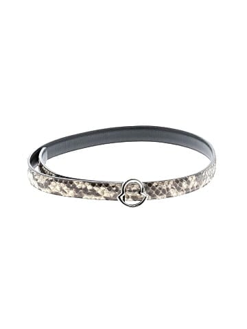 Moncler Leather Snake-Embossed Belt (view 1)