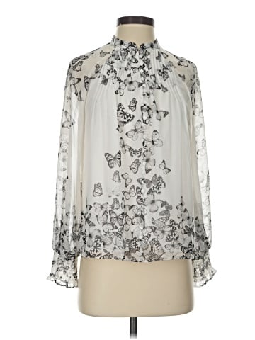 White House Black Market Long Sleeve Blouse (view 1)