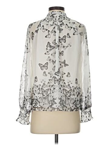 White House Black Market Long Sleeve Blouse (view 2)