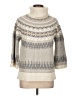 Lands' End Chevron-herringbone Gray Pullover Sweater Size L - photo 1