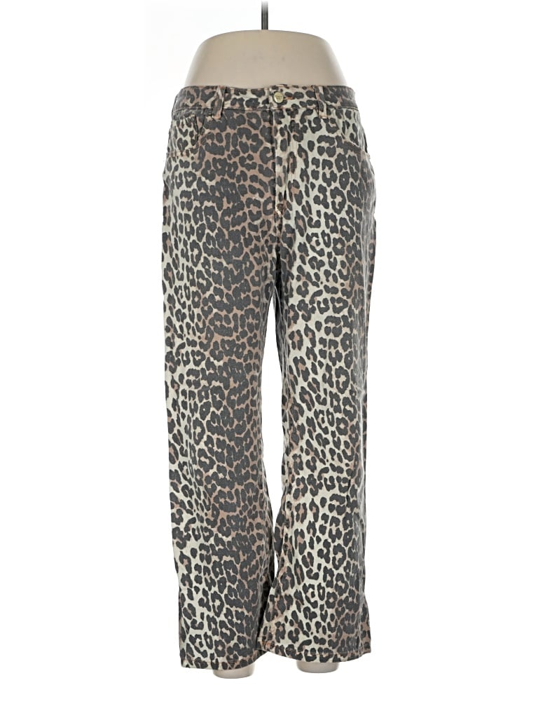 Pre-owned Oat Casual Pants In Gold