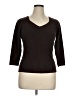 Ideology Brown 3/4 Sleeve Top Size XL - photo 1