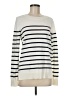 Ann Taylor LOFT Outlet 100% Cotton Stripes Ivory Pullover Sweater Size M - photo 1