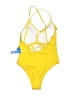 Cupshe Solid Yellow One Piece Swimsuit Size L - photo 2