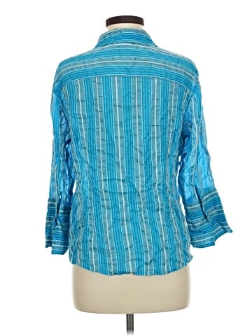 Chico's 3/4 Sleeve Button-Down Shirt (view 2)