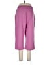 Basic Editions 100% Cotton Color Block Pink Casual Pants Size L - photo 2