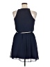 Iz Byer 100% Polyester Solid Blue Cocktail Dress Size XL - photo 2