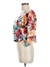 Limelight White Blue 3/4 Sleeve Blouse Size M - photo 5