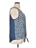 Fortune + Ivy 100% Polyester Blue Sleeveless Blouse Size XL - photo 4