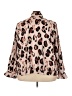 ELOQUII 100% Polyester Animal Print Brown 3/4 Sleeve Blouse Size 26 - photo 2