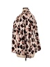 ELOQUII 100% Polyester Animal Print Brown 3/4 Sleeve Blouse Size 26 - photo 5