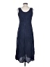 Rabbit Rabbit Rabbit Designs 100% Rayon Blue Casual Dress Size 4 (petite) - photo 2