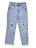 Justice 100% Recycled Polyester Hearts Blue Jeans Size 8 - photo 1