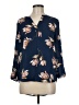 Daniel Rainn 100% Polyester Blue 3/4 Sleeve Blouse Size 8 - photo 1
